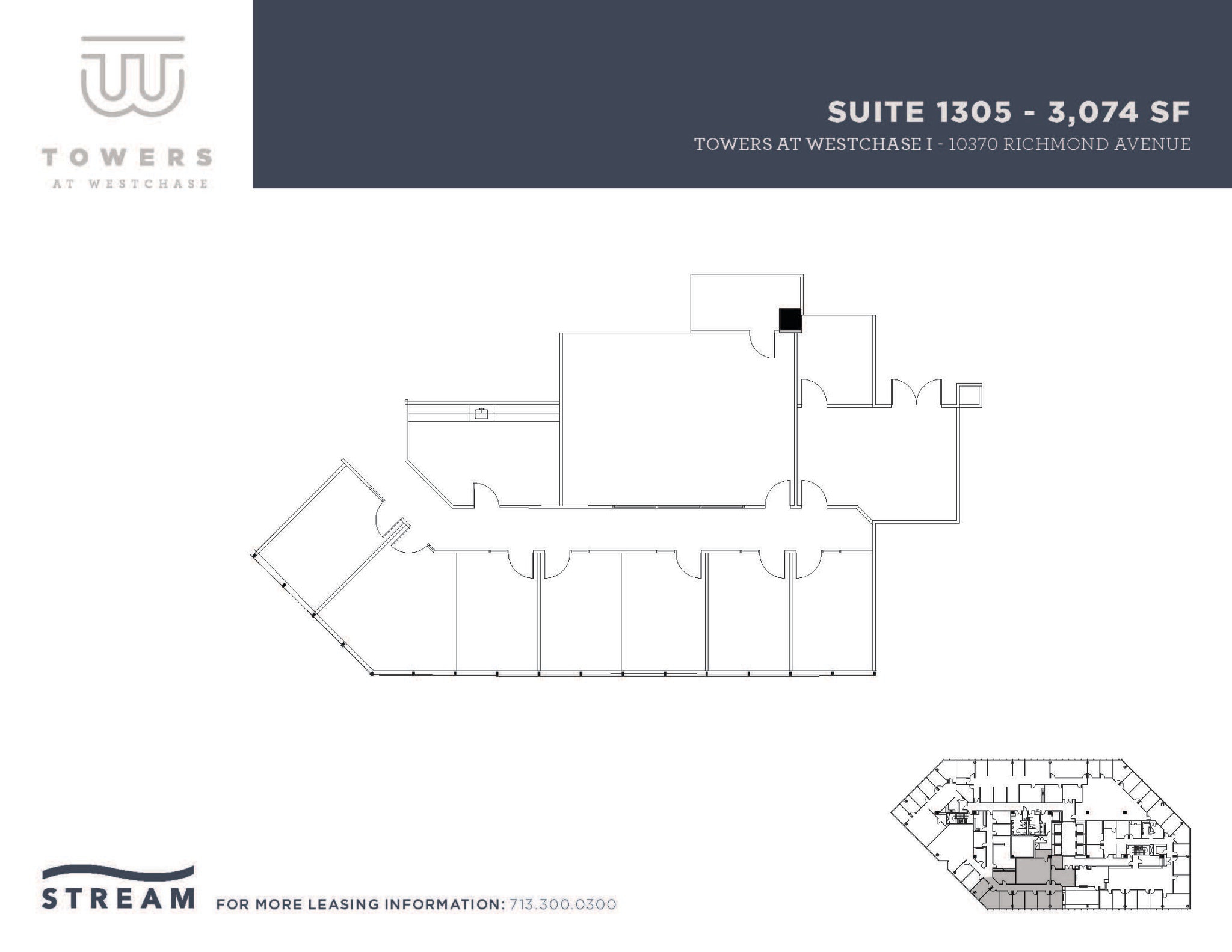 10370 Richmond Ave, Houston, TX à louer Plan d’étage– Image 1 sur 1