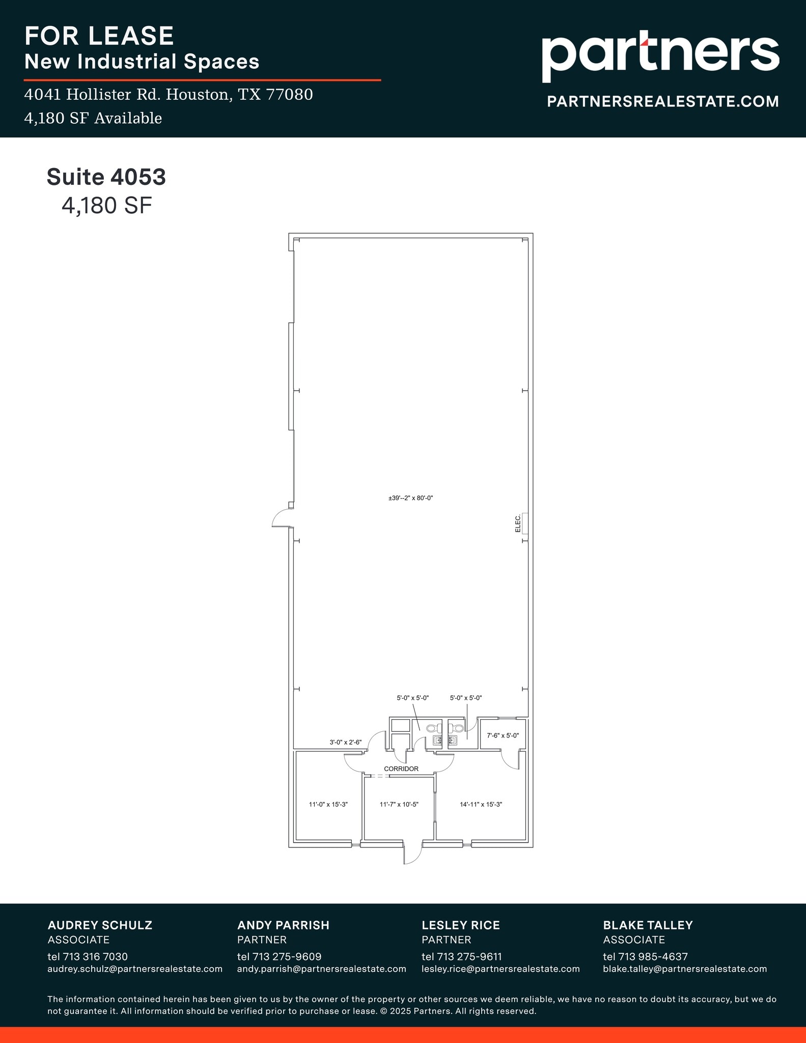 4041-4071 Hollister Rd, Houston, TX à louer Plan de site– Image 1 sur 1