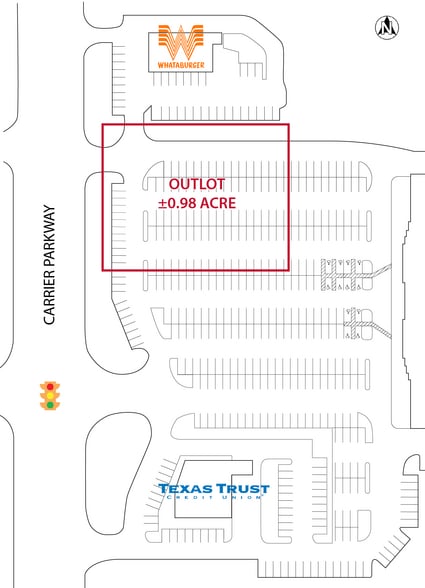 S Carrier Pkwy & I-20, Grand Prairie, TX à louer - Plan de site – Image 2 sur 2