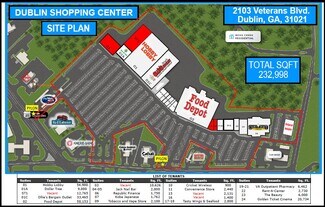 Plus de détails pour 2101-2103 Veterans Blvd, Dublin, GA - Local commercial à louer