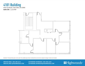 4101 Cox Rd, Glen Allen, VA à louer Plan d’étage– Image 1 sur 1
