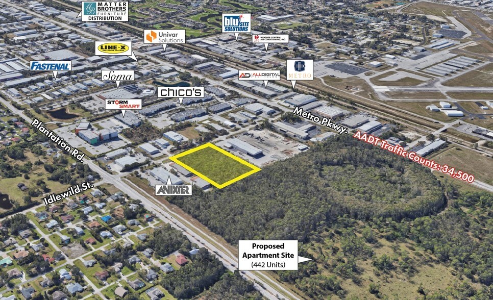6191 Idlewild St, Fort Myers, FL à vendre - Aérien – Image 2 sur 3