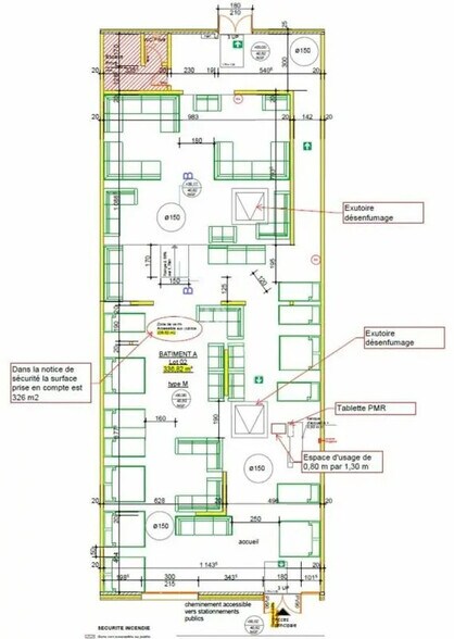 Local commercial dans Mérignac à louer - Plan d’étage – Image 3 sur 4