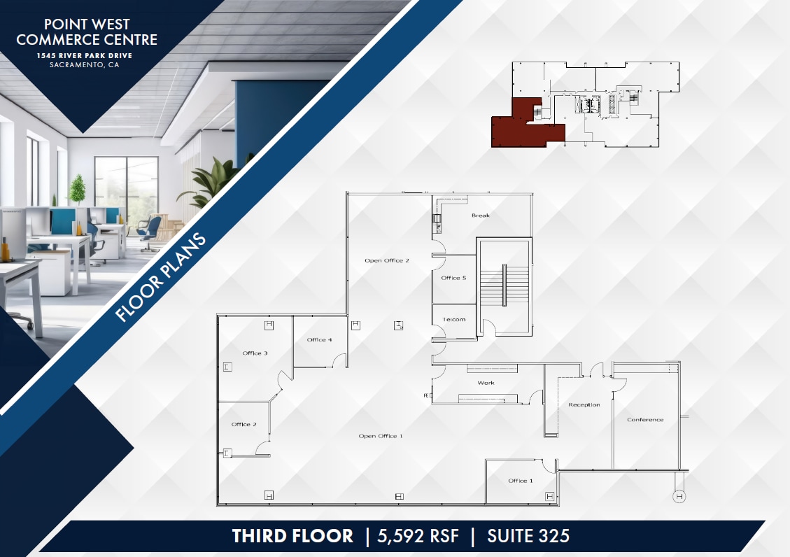 1545 River Park Dr, Sacramento, CA à louer Plan d’étage– Image 1 sur 1