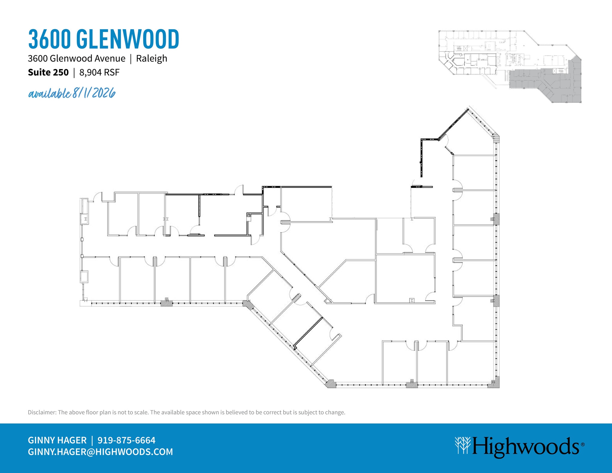 3600 Glenwood Ave, Raleigh, NC à louer Plan d’étage– Image 1 sur 1