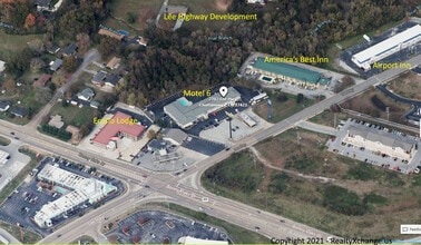 7707 Lee Hwy, Chattanooga, TN - VUE AÉRIENNE  vue de carte - Image1