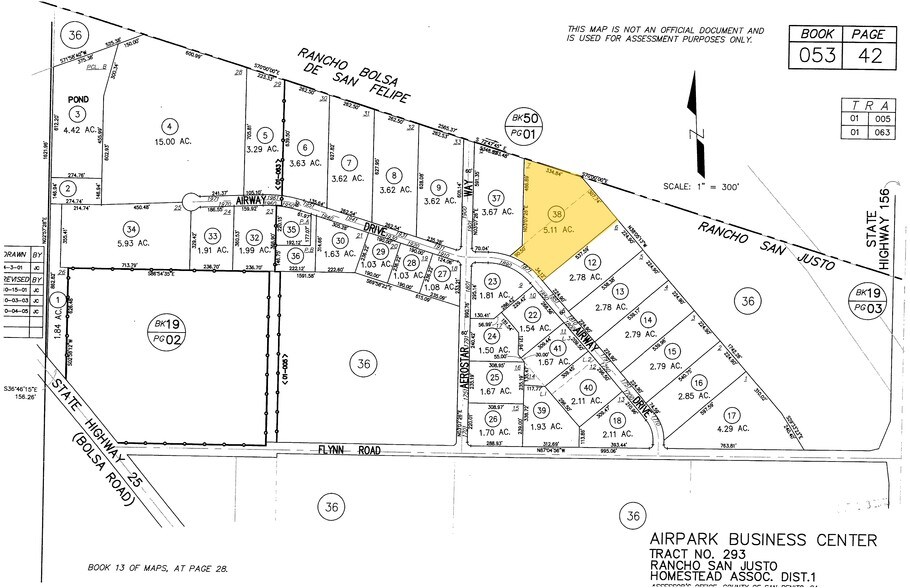 1871 Airway Dr, Hollister, CA à vendre - Plan cadastral – Image 3 sur 3