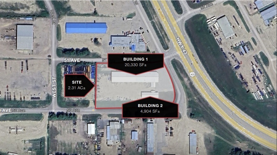5012 Caxton St, Whitecourt, AB à vendre - Aérien – Image 2 sur 2