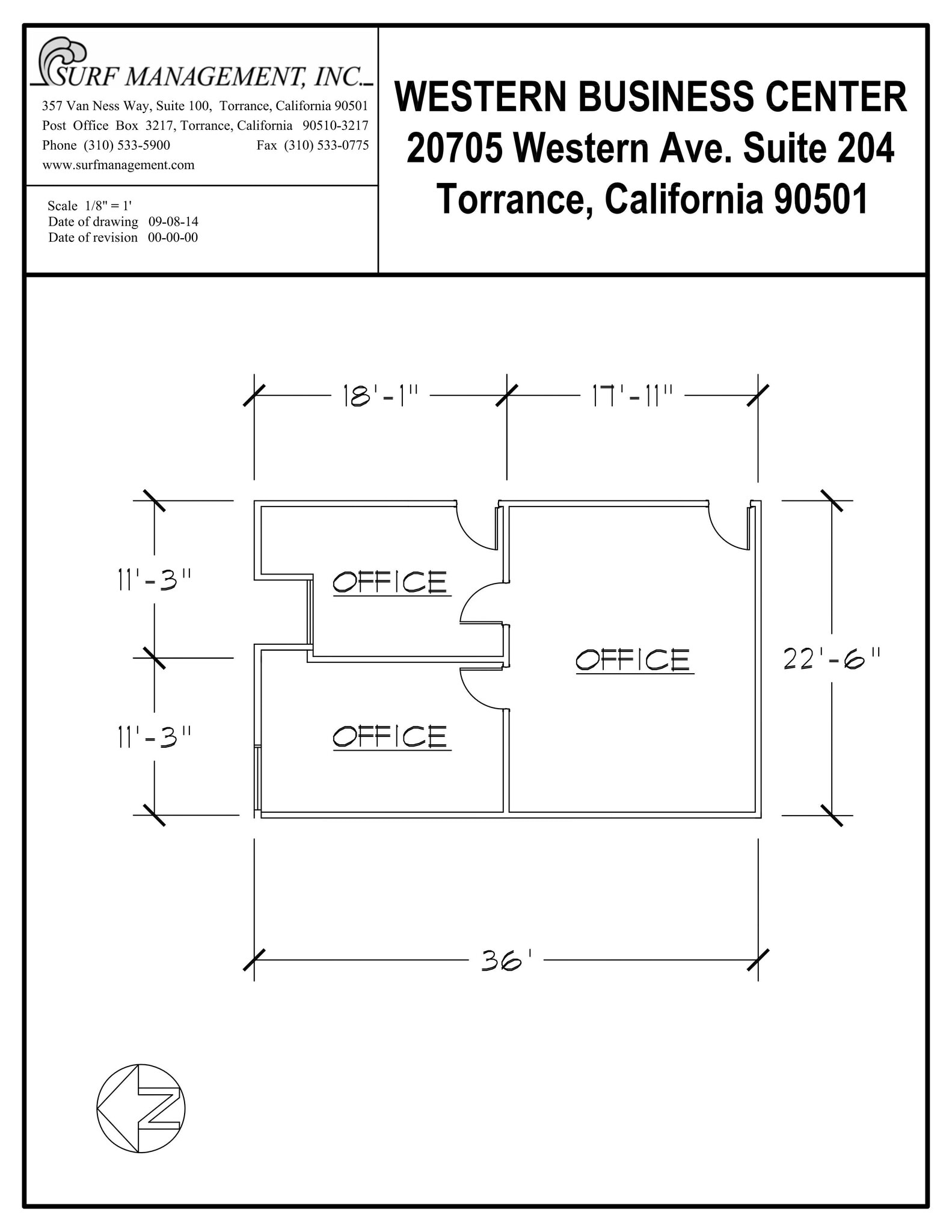 20695 S Western Ave, Torrance, CA à louer Plan d’étage– Image 1 sur 1
