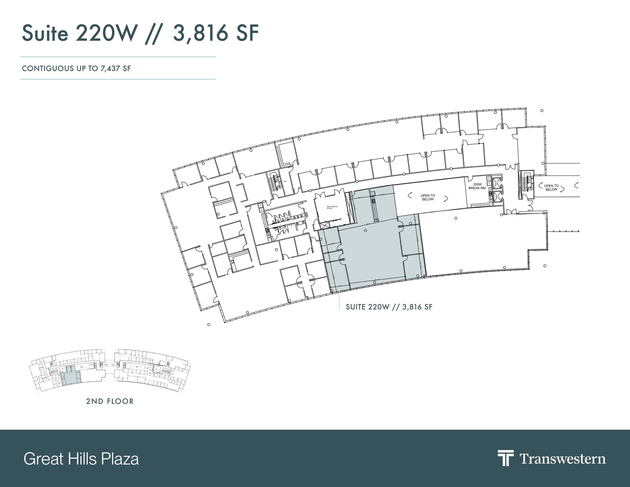 9600 Great Hills Trl, Austin, TX à louer Plan de site– Image 1 sur 1