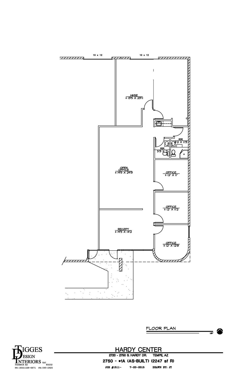 2750 S Hardy Dr, Tempe, AZ à louer Plan d’étage– Image 1 sur 1