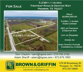 Plus de détails pour 24846 Fishtrap Road, Aubrey, TX - Terrain à vendre