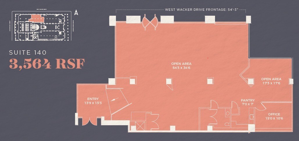 222 N LaSalle St, Chicago, IL à louer Plan d’étage– Image 1 sur 1