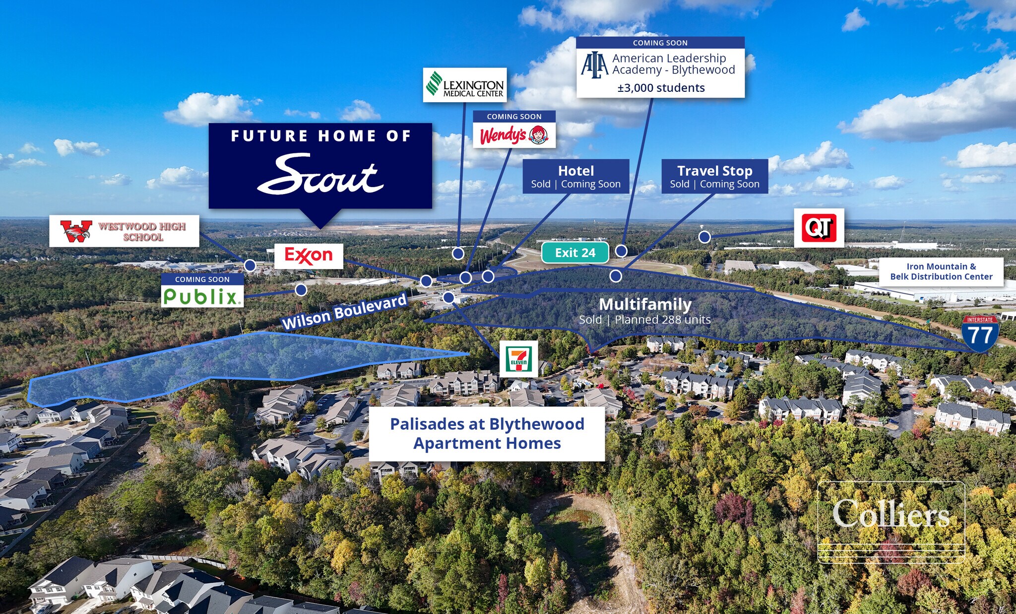 Wilson Blvd & 1-77 Blvd, Blythewood, SC à vendre Aérien– Image 1 sur 13