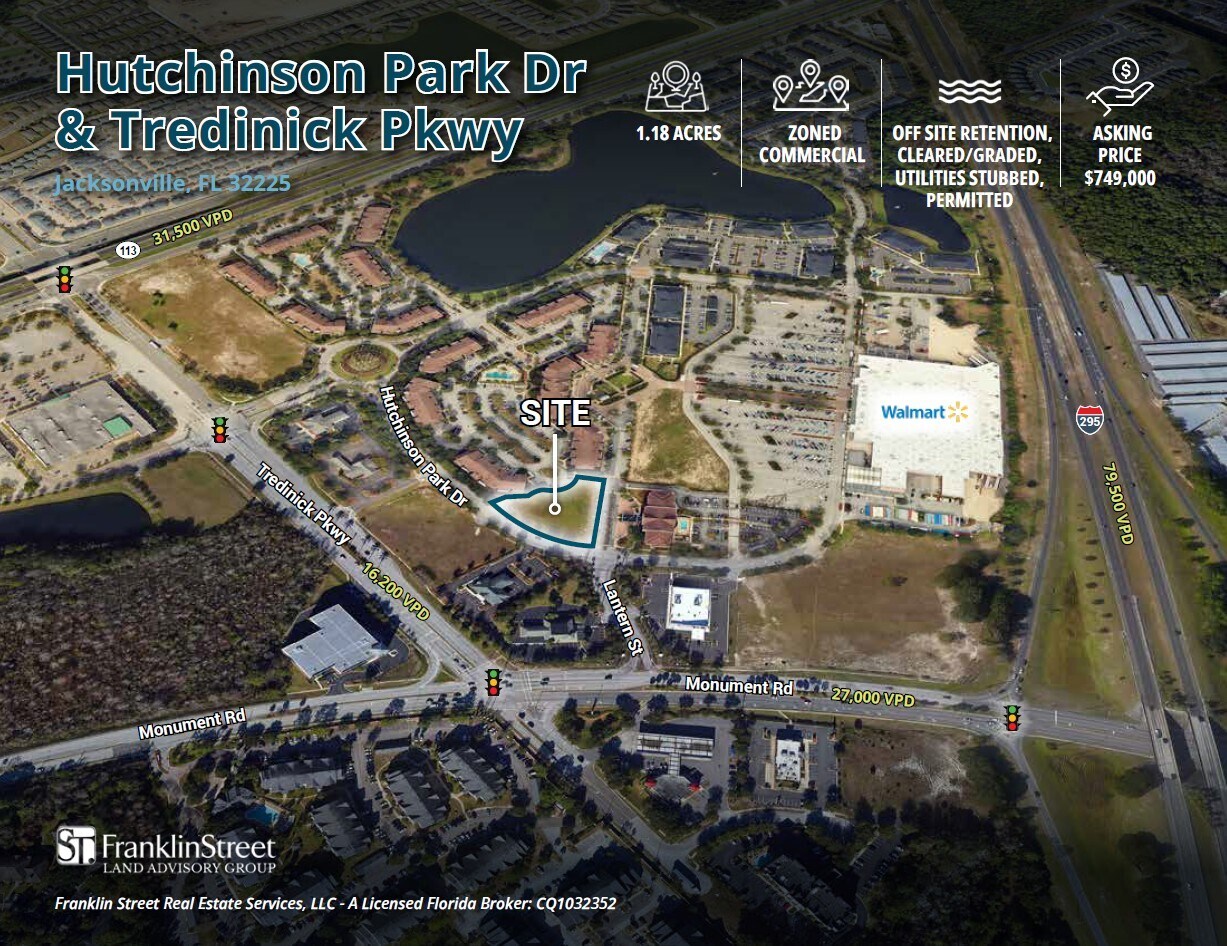 Hutchinson Park & Tredinick Pky, Jacksonville, FL à vendre Photo principale– Image 1 sur 9