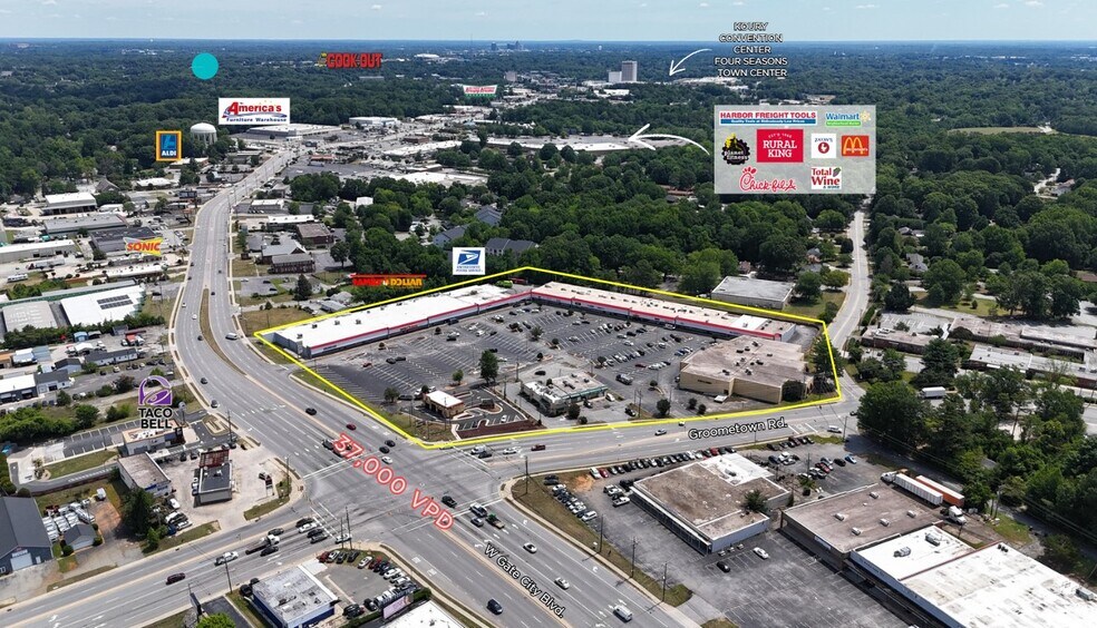 4605-4619 W Gate City Blvd, Greensboro, NC à louer - Photo de l’immeuble – Image 3 sur 5