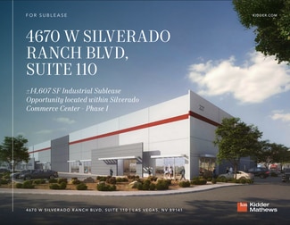 Plus de détails pour 4670 W Silverado Ranch Blvd, Las Vegas, NV - Industriel/Logistique à louer