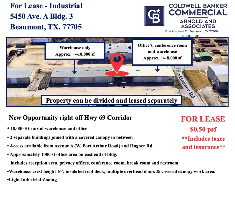 5450 Ave A. Bldg. 3, Beaumont, TX à louer Photo intérieure– Image 1 sur 11