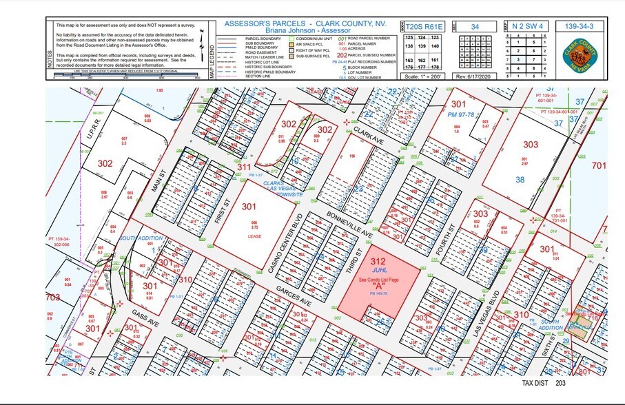 511-515 Las Vegas Blvd S, Las Vegas, NV à vendre - Plan cadastral – Image 2 sur 13