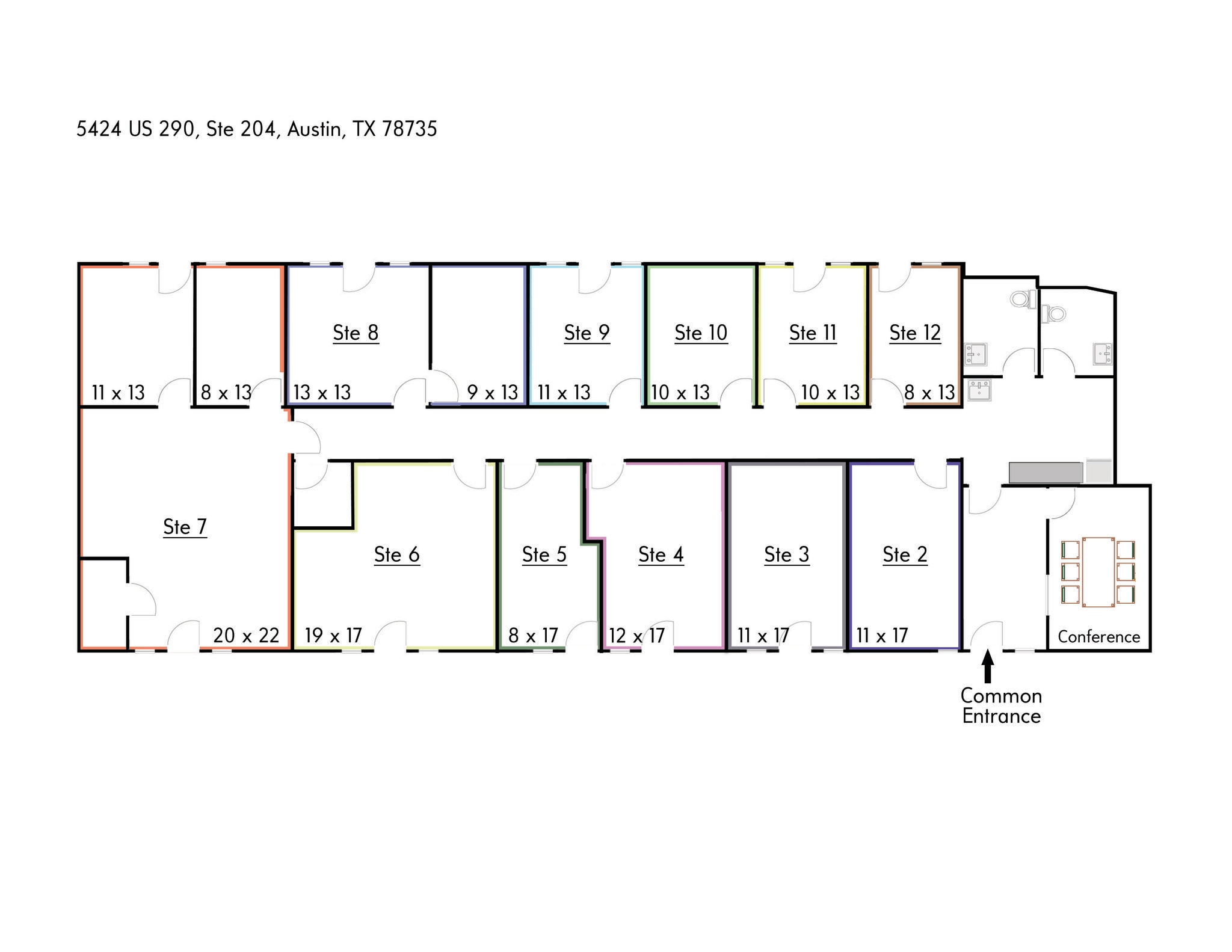 5424 Hwy 290 W, Austin, TX à louer Plan d’étage– Image 1 sur 9