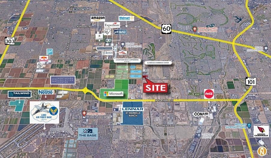 9105 N El Mirage Rd, El Mirage, AZ à vendre - Aérien – Image 3 sur 3