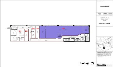 1000-1010 Belfast Rd, Ottawa, ON à louer Plan d’étage– Image 2 sur 6