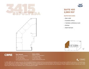 3415 S Sepulveda Blvd, Los Angeles, CA à louer Plan d’étage– Image 1 sur 1