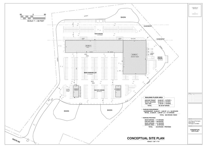 324 US-202, Flemington, NJ à louer - Plan de site – Image 2 sur 2