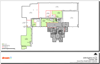 2200-2206 Eglinton Ave E, Toronto, ON à louer Plan d’étage– Image 1 sur 1