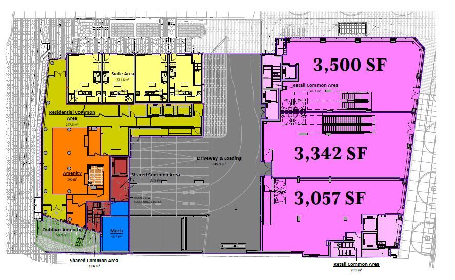 2360-2376 Yonge St, Toronto, ON à louer Plan d’étage– Image 1 sur 1