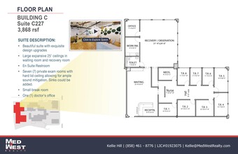 8950 Villa La Jolla Dr, La Jolla, CA à louer Plan d’étage– Image 1 sur 1