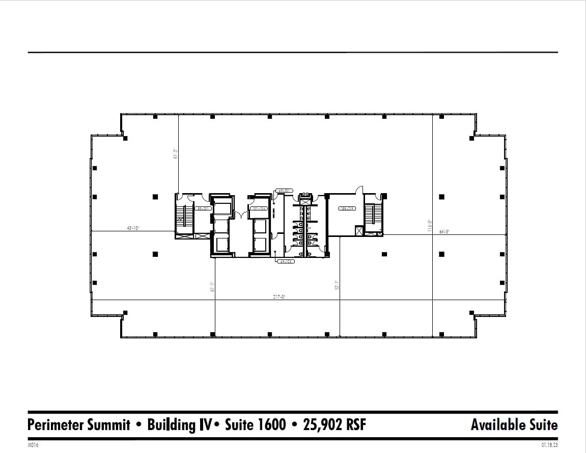 1001 Summit Blvd, Atlanta, GA à louer Plan d’étage– Image 1 sur 1