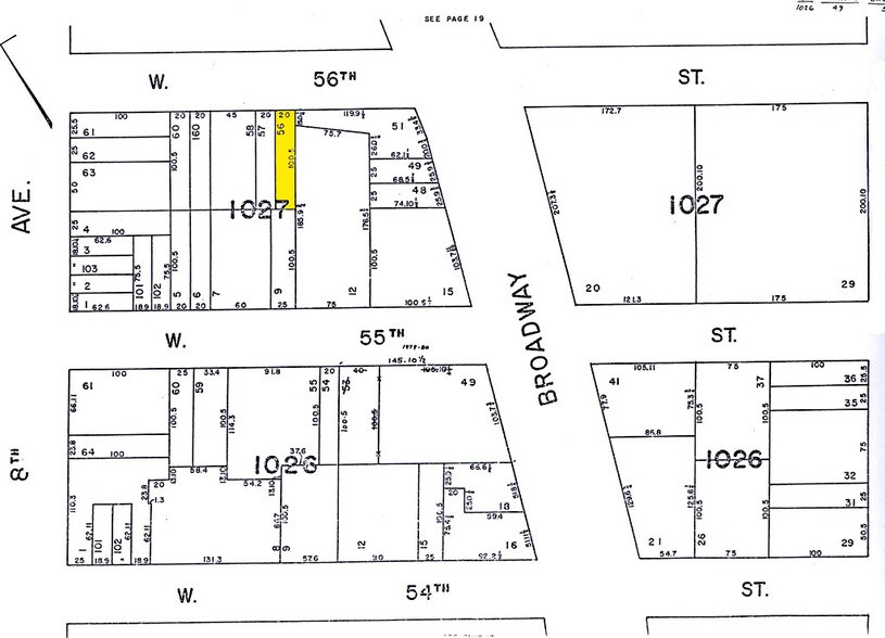 234 W 56th St, New York, NY à louer - Plan cadastral – Image 2 sur 2