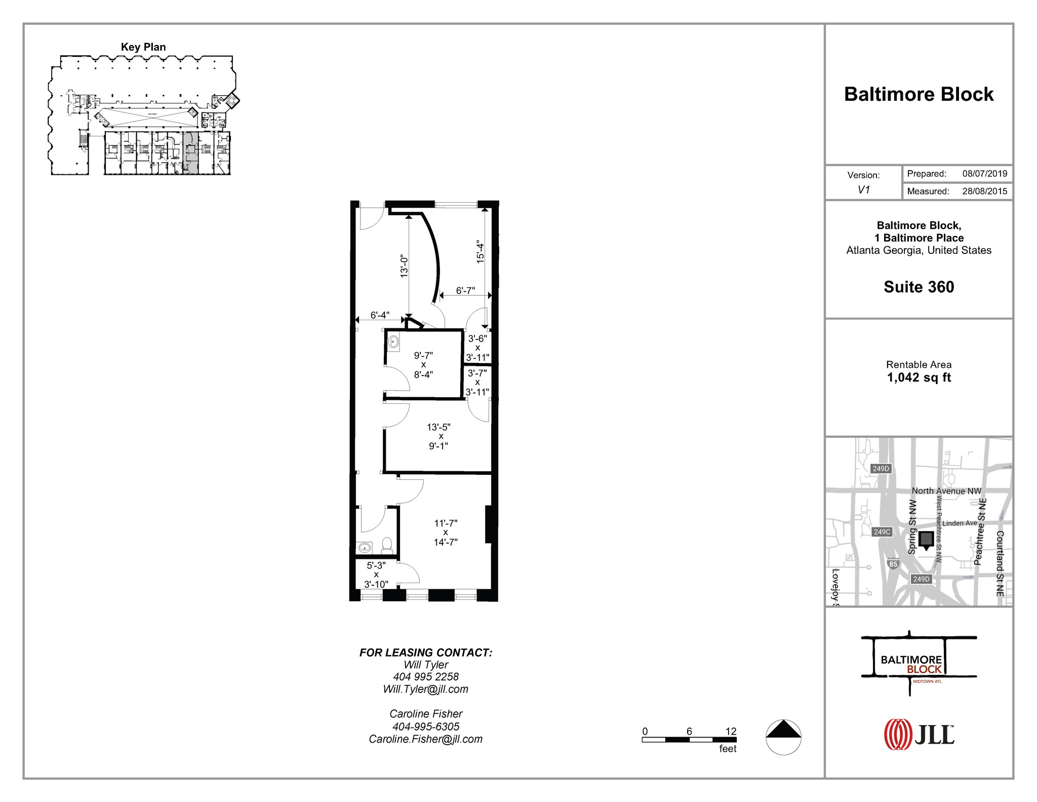 1 Baltimore Pl NW, Atlanta, GA à louer Plan d’étage– Image 1 sur 1