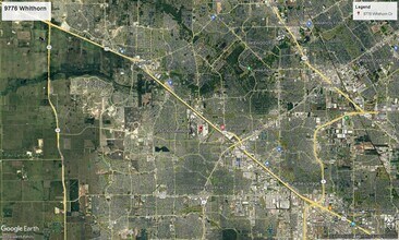 9776 Whithorn Dr, Houston, TX - Vue aérienne vue de carte