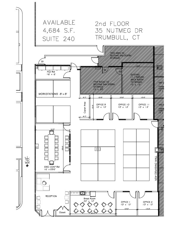 35 Nutmeg Dr, Trumbull, CT à louer Plan d’étage– Image 1 sur 1