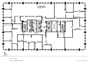 626 Wilshire Blvd, Los Angeles, CA à louer Plan d’étage– Image 1 sur 1