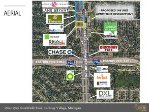 27601-27651 Southfield Rd, Southfield, MI - Vue aérienne vue de carte