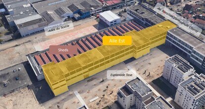 5-9 Avenue Bataillon Carmagnole Liberté, Vaulx-en-Velin, RHO - Vue aérienne vue de carte