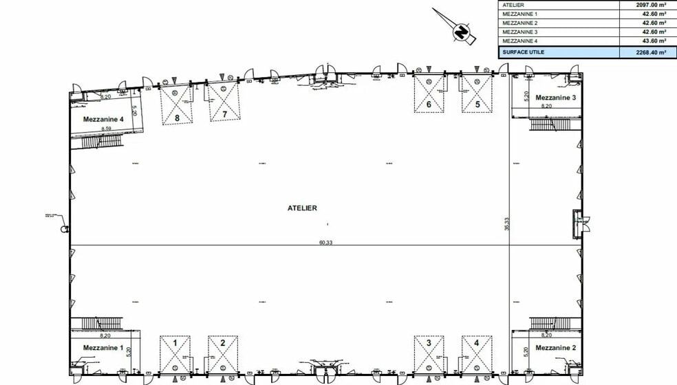 Local d'activités dans Portet-sur-Garonne à vendre - Plan d’étage – Image 2 sur 2