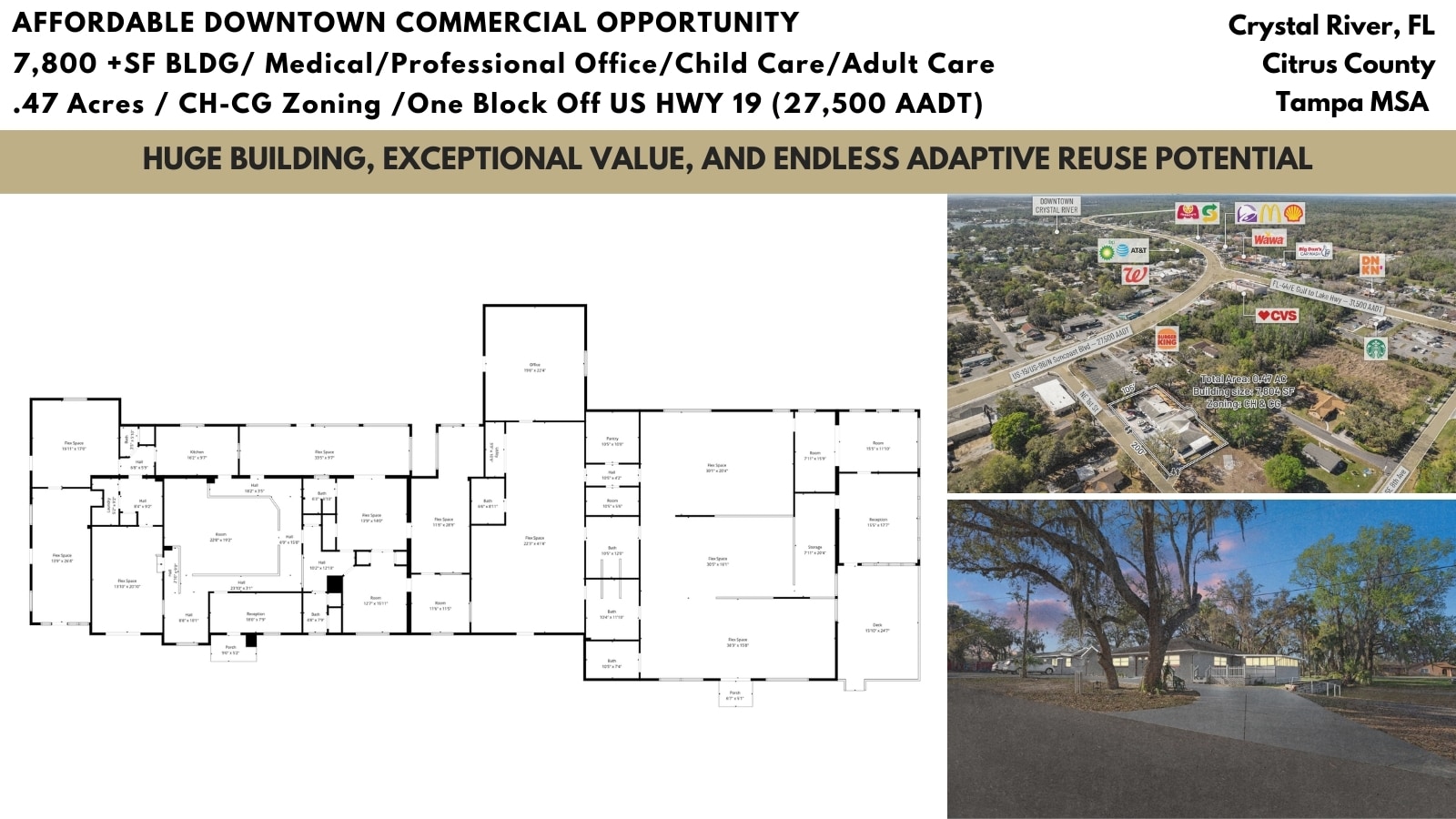 639 NE 1st St, Crystal River, FL à vendre Photo principale– Image 1 sur 75