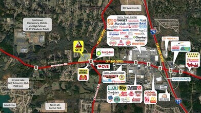 2400 Jonesboro Rd, Hampton, GA - Vue aérienne vue de carte