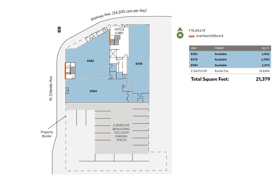 8378-8384 Melrose Ave, Los Angeles, CA à louer - Plan d’étage – Image 3 sur 14