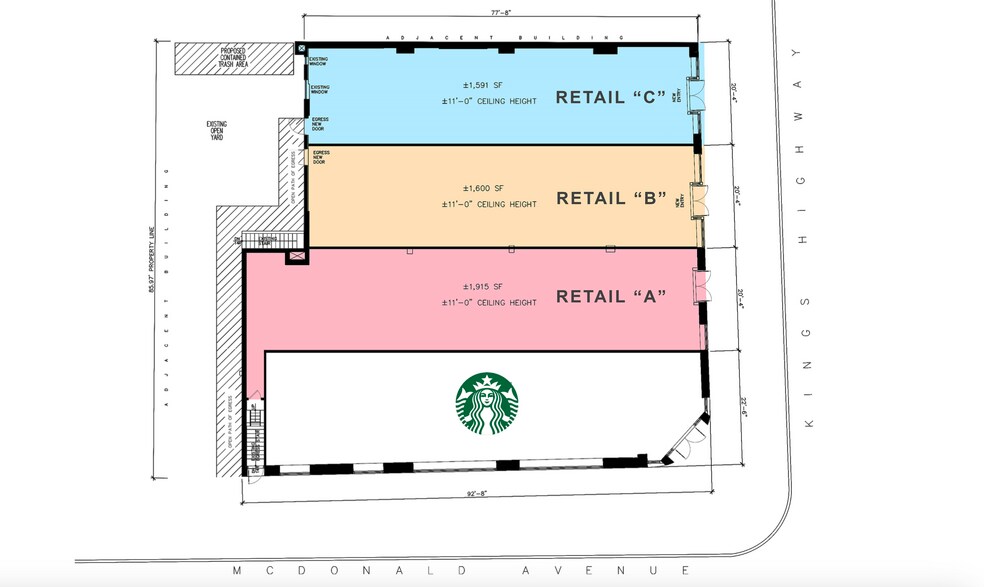 481 Kings Hwy, Brooklyn, NY à louer - Plan d’étage – Image 2 sur 4