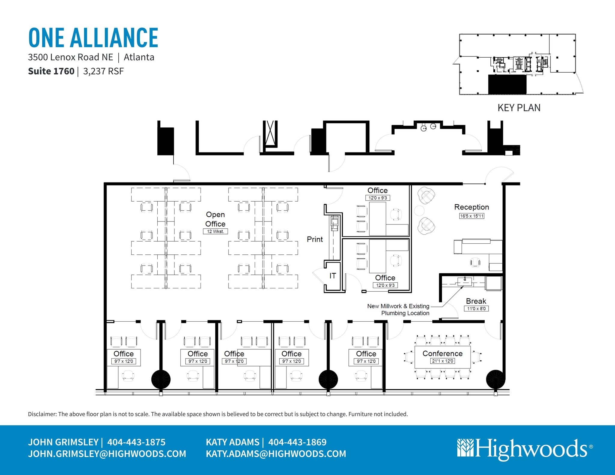 3500 Lenox Rd NE, Atlanta, GA à louer Plan de site– Image 1 sur 1