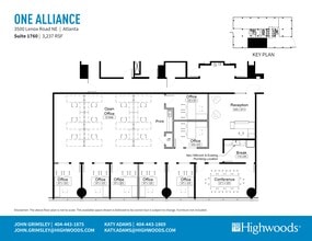 3500 Lenox Rd NE, Atlanta, GA à louer Plan de site– Image 1 sur 1