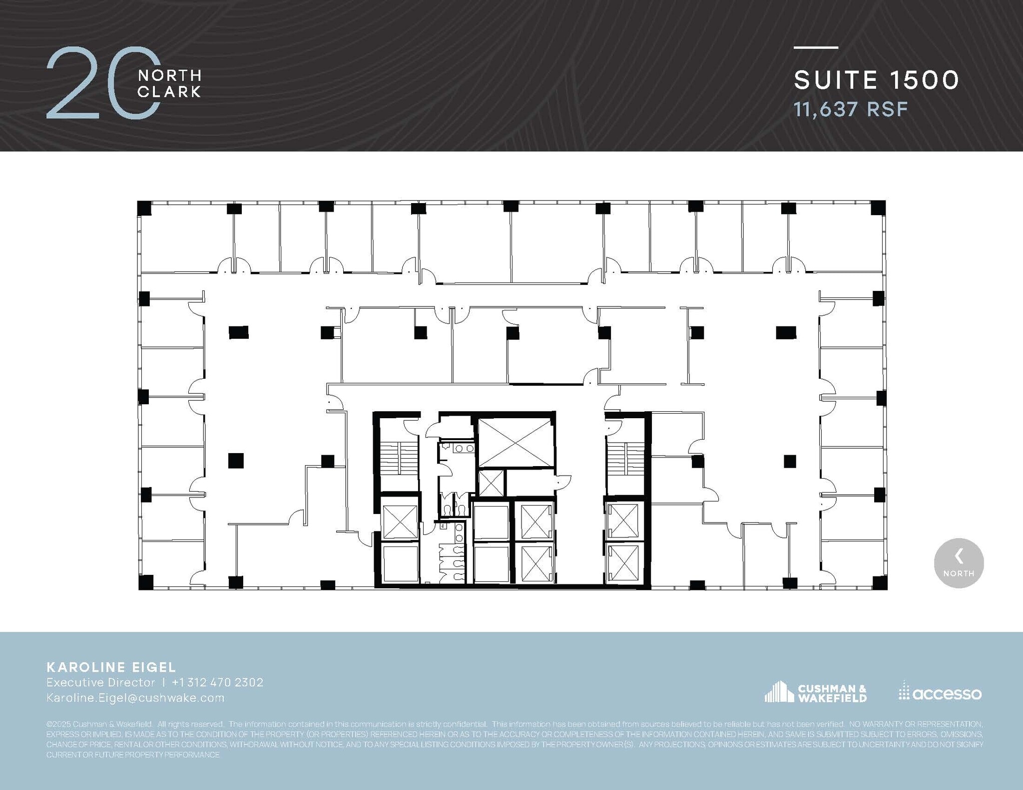 20 N Clark St, Chicago, IL à louer Plan d’étage– Image 1 sur 1