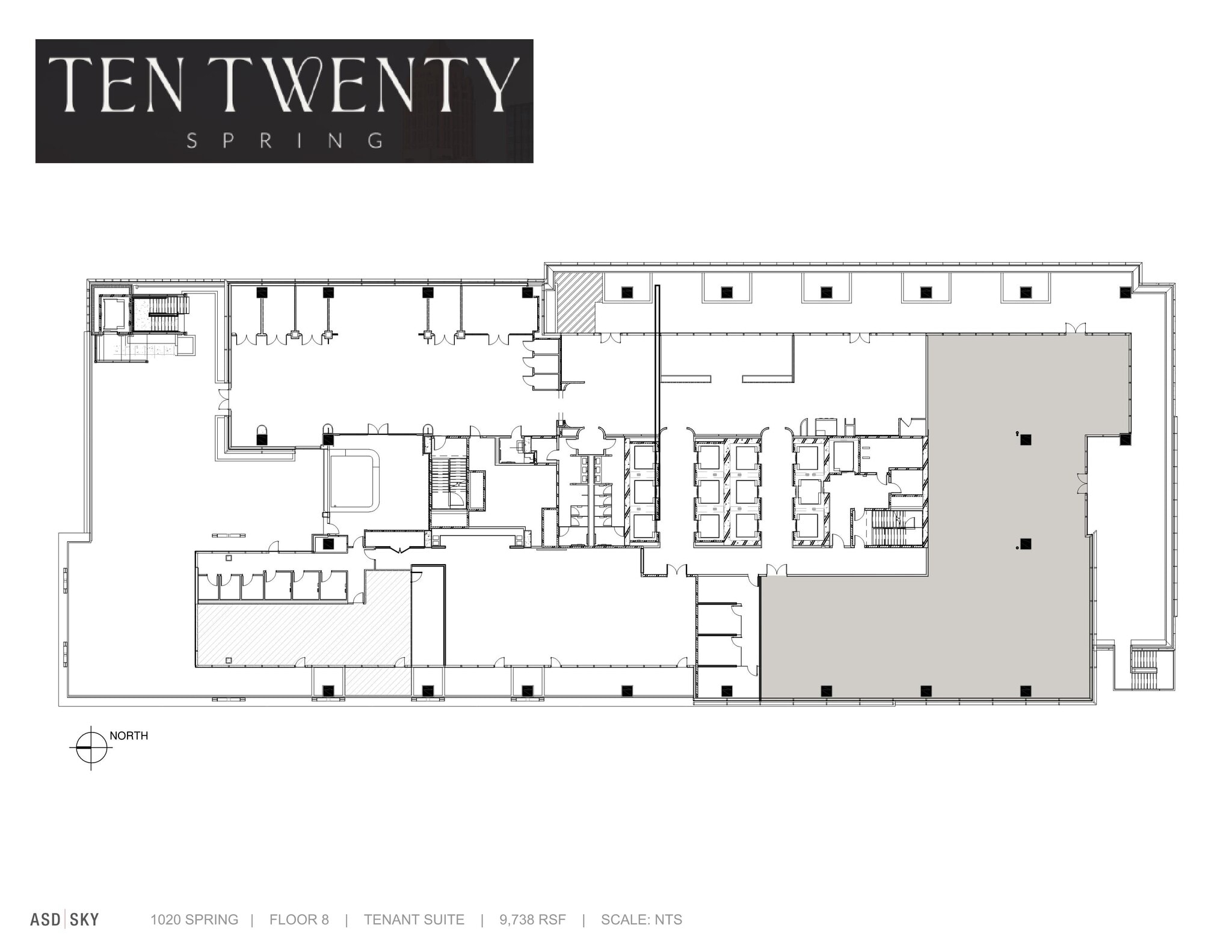 1020 Spring St, Atlanta, GA à louer Plan d’étage– Image 1 sur 1