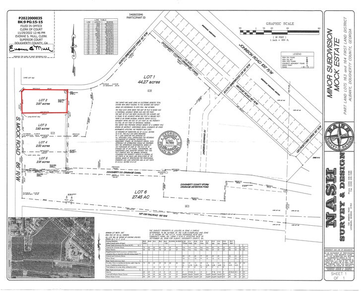 412 S Mock Rd, Albany, GA à vendre - Plan cadastral – Image 2 sur 6