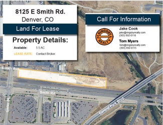 Plus de détails pour 8125 E Smith Road - LAND, Denver, CO - Terrain à louer